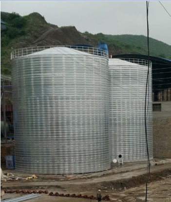 德昌粮食钢板仓的安装全过程不用热焊接